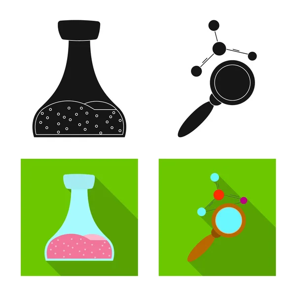 Geïsoleerde object van en symbool. Set en vector pictogram voor voorraad. — Stockvector