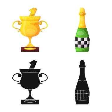 Araba ve ralli işareti yalıtılmış nesne. Araba ve yarış hisse senedi simgesi web için kümesi.