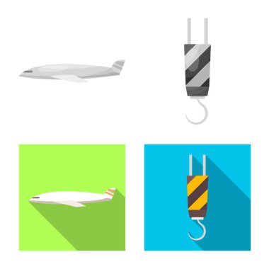 Mal ve kargo işareti vektör Illustration. Ürünler ve ambar hisse senedi simgesi için web topluluğu.