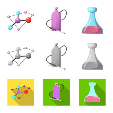 Vektör çizim ve sembolü. Ve hisse senedi için vektör simge kümesi.