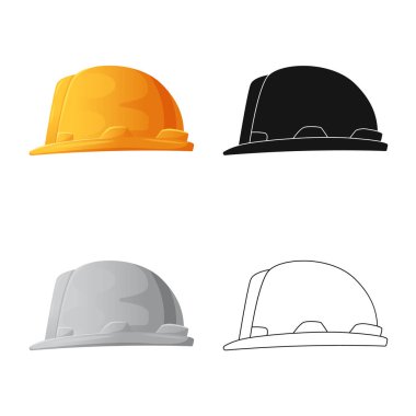 Şapkalar ve kap logo vektör Illustration. Şapkalar ve aksesuar hisse senedi vektör çizim koleksiyonu.