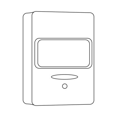 Vektör çizim cctv ve kamera simgesi. Hisse senedi için cctv ve sistem vektör simge kümesi.