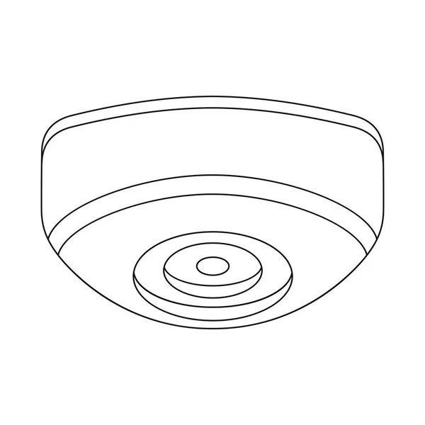 Geïsoleerde object van cctv en camera teken. Collectie van cctv en systeem aandelensymbool voor web. — Stockvector