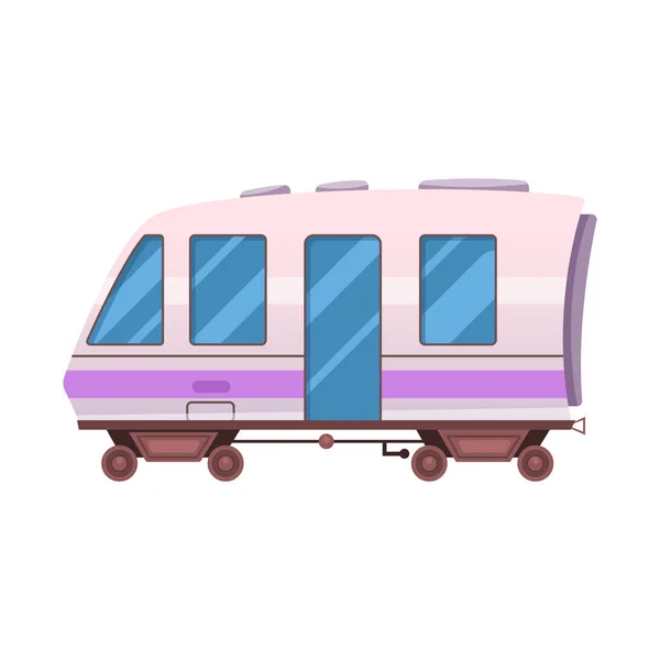 Isolated object of train and station icon. Set of train and ticket vector icon for stock. — Stock Vector