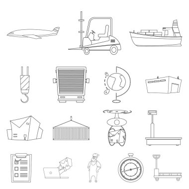 Yalıtılmış nesne mal ve kargo işareti. Ürünler ve ambar hisse senedi simgesi için web topluluğu.