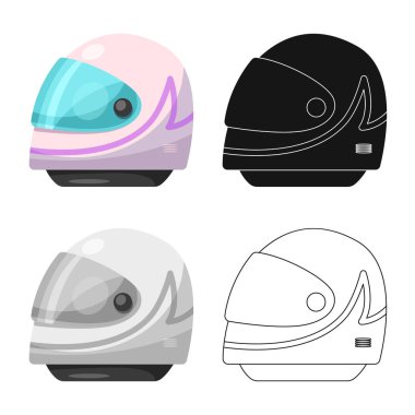 Araba ve ralli logo vektör Illustration. Araba ve yarış hisse senedi simgesi web için kümesi.