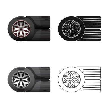 Araba ve ralli simge vektör tasarımı. Araba ve yarış hisse senedi simgesi için web topluluğu.