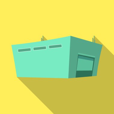 Eşya ve kargo simge vektör tasarımı. Ürünler ve hisse senedi için ambar vektör simge kümesi.