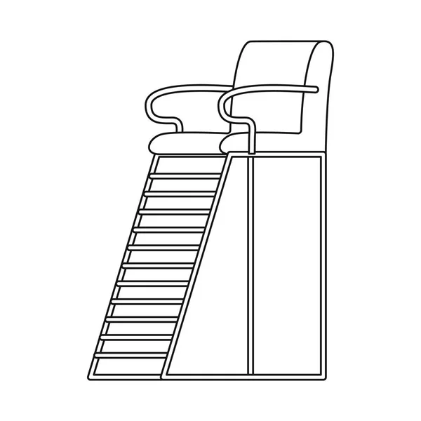 Projeto vetorial de piscina e símbolo de natação. Coleção de piscina e símbolo de estoque de atividade para web . — Vetor de Stock