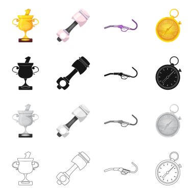 Araba ve ralli işareti yalıtılmış nesne. Hisse senedi için araba ve yarış vektör simge kümesi.