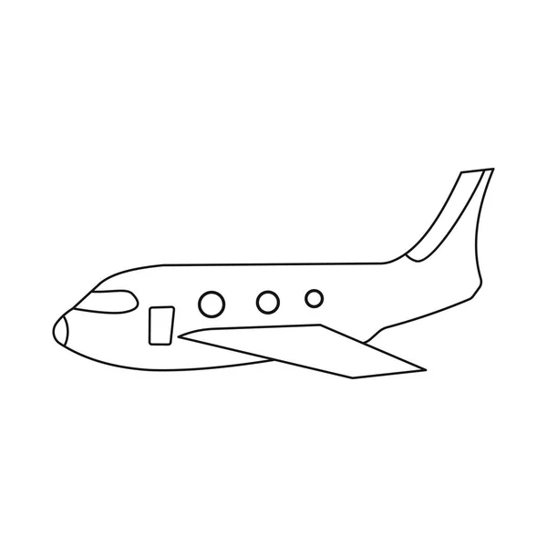 Vektordesign von Flughafen- und Flugzeugschildern. Sammlung von Flughafen- und Flugzeugvektordarstellungen. — Stockvektor