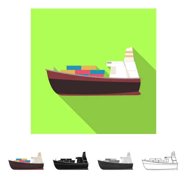 Isolated object of goods and cargo symbol. Collection of goods and warehouse vector icon for stock. — Stock Vector