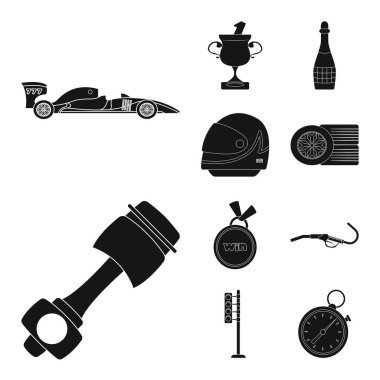 Araba ve ralli simge vektör tasarımı. Araba ve yarış vektör simgesini hissenin topluluğu.