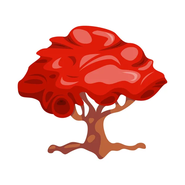 Objeto aislado del icono del árbol y la naturaleza. Colección de árbol y corona icono vectorial para stock . — Vector de stock