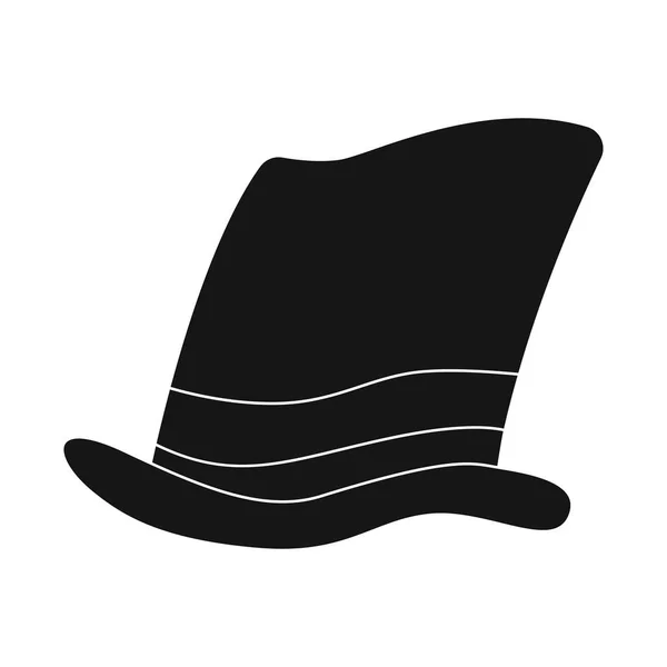 Diseño vectorial de la cabeza y el icono de la tapa. Colección de sombreros y accesorios stock vector ilustración . — Archivo Imágenes Vectoriales