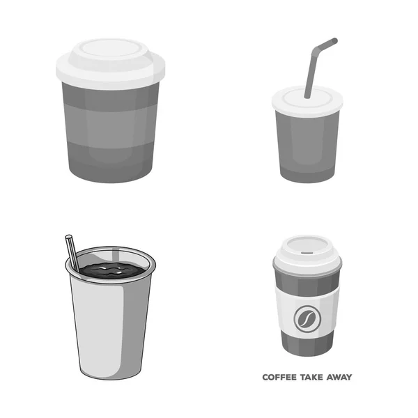 Векторный Дизайн Кофе Знак Чашки Коллекция Кофе Символ Горячих Запасов — стоковый вектор