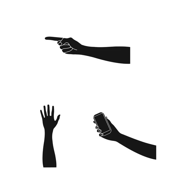 Objet isolé avec logo animé et pouce. Collection d'icônes vectorielles animées et gestuelles pour stock . — Image vectorielle