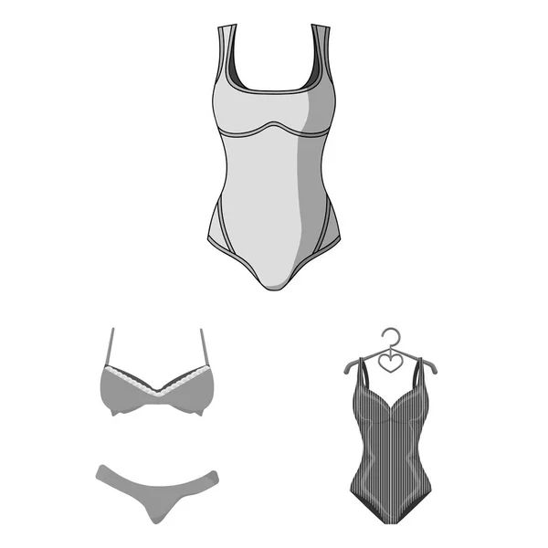 Conception Vectorielle Bikini Logo Mode Collection Bikini Maillot Bain Stock — Image vectorielle