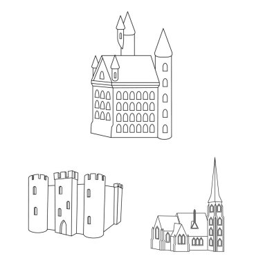 Peri masalı ve Ortaçağ simge vektör tasarımı. Masal ve hikaye hisse senedi simgesi için web topluluğu.