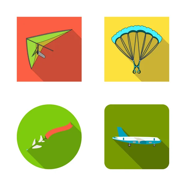 Vektor-Illustration von Transport und Objekt-Logo. Transport- und Gleitvektorsymbole für Lager. — Stockvektor