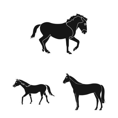 Tırıs ve çalışan sembolü yalıtılmış nesne. Tırıs ve clipart hisse senedi vektör çizim seti.