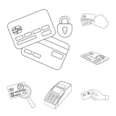 Kredi ve para logo vektör Illustration. Kredi ve vektör simge stok satınalma.