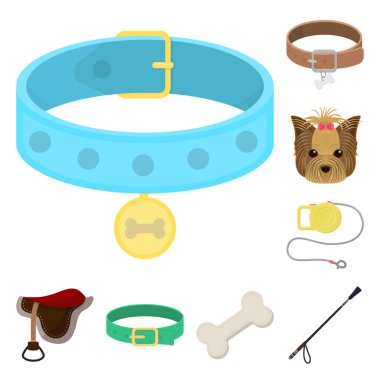 Evde beslenen hayvan ve aksesuarları simge vektör Illustration. Evde beslenen hayvan ve dükkanı hisse senedi vektör çizim topluluğu.