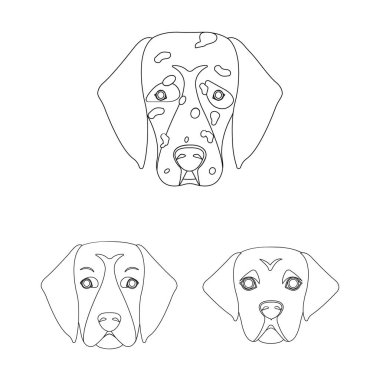 Sevimli vektör çizim ve köpek yavrusu logosu. Şirin ve hayvan hisse senedi vektör çizim topluluğu.