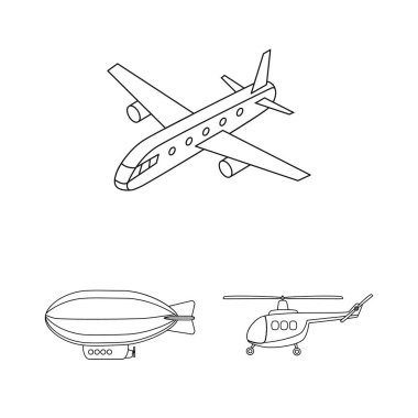 Taşıma ve nesne simge vektör Illustration. Taşıma ve hisse senedi vektör çizim kayma.