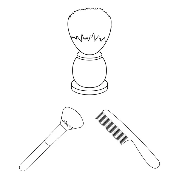 Projeto vetorial de escova e sinal de higiene. Conjunto de escova e chuveiro vetor ícone para estoque . —  Vetores de Stock