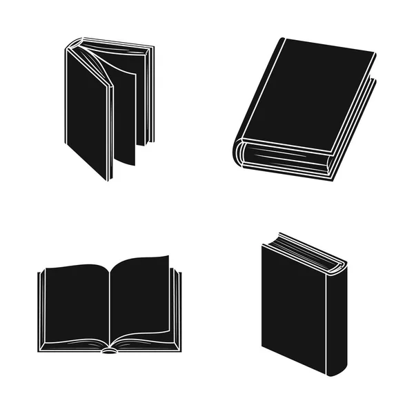 Vektor Design Von Bibliothek Und Lehrbuch Logo Sammlung Von Bibliotheks — Stockvektor