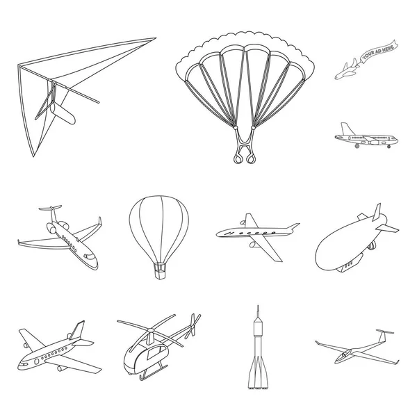 Vector illustratie van vervoer en teken bezwaar. Collectie van vervoer en glijden vector pictogram voor voorraad. — Stockvector