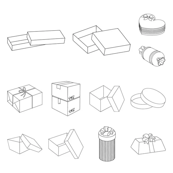 Vektorové Ilustrace Ikony Lepenky Doručení Kolekce Lepenky Label Burzovní Symbol — Stockový vektor