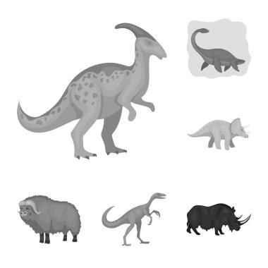 Hayvan ve karakter işareti yalıtılmış nesne. Web için hayvan ve eski hisse senedi simgesi kümesi.