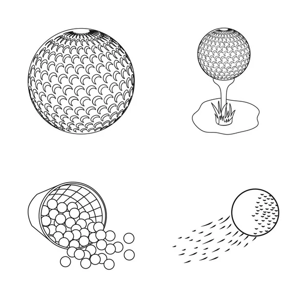 Векторный дизайн мяча и футбольного символа. Коллекция символов мяча и баскетбола для сети . — стоковый вектор