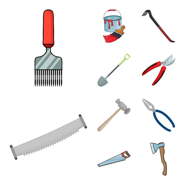 Vektor design verktyg och konstruktion-logotypen. Uppsättning av verktyg och snickeri vektor ikonen för lager. — Stock vektor