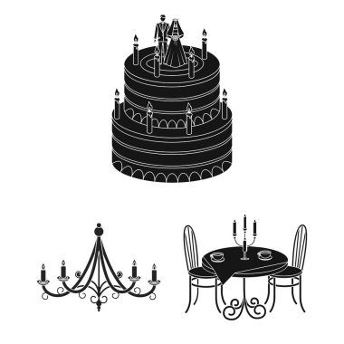 Mum ve şamdan işareti vektör Illustration. Mum ve kilise hisse senedi vektör çizim.