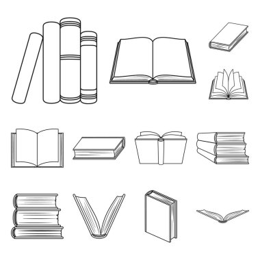Kütüphane ve ders kitabı simge vektör tasarımı. Kütüphane ve okul hisse senedi simgesi için web topluluğu.