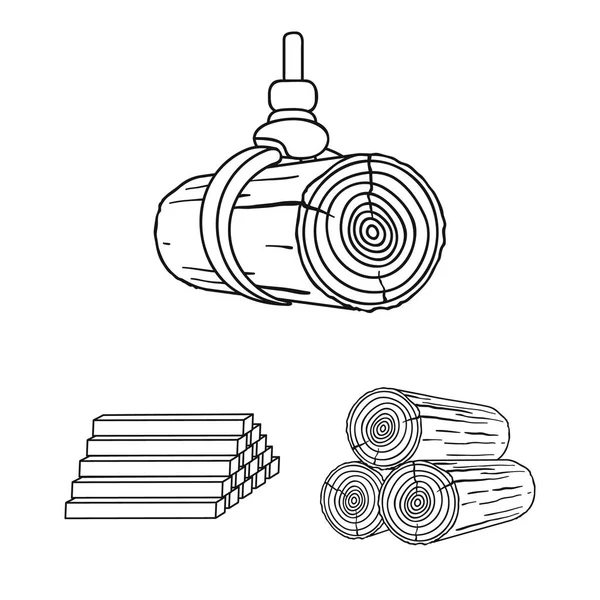 Objet isolé de matériau et symbole de ciment. Collection de matériel et icône vectorielle maison pour stock . — Image vectorielle