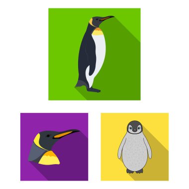 Sevimli vektör çizim ve kar sembolü. Şirin ve mutlu hisse senedi vektör çizim seti.