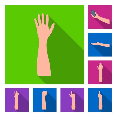 Vektör çizim ve animasyonlu simge başparmak. Animasyon ve hisse senedi vektör çizim jest topluluğu.