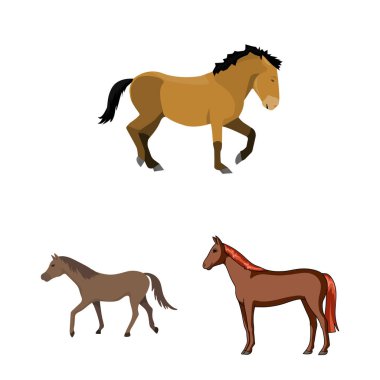 Tırıs ve çalışan işareti yalıtılmış nesne. Tırıs ve clipart hisse senedi vektör çizim seti.