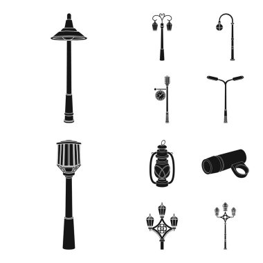 Bir ay ve tatil işaret illüstrasyon vektör. Web için ay ve ramazan hisse senedi simgesi kümesi.