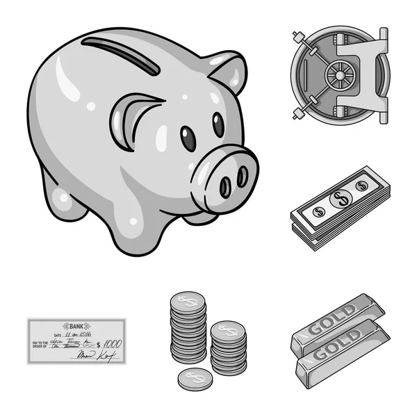 Ilustración vectorial del pago y el icono del préstamo. Conjunto de pago y vector financiero icono para stock . — Vector de stock