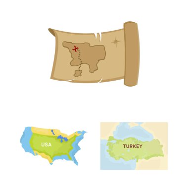 Orta ve Doğu logosu yalıtılmış nesne. Orta ve ülke hisse senedi simgesi için web topluluğu.