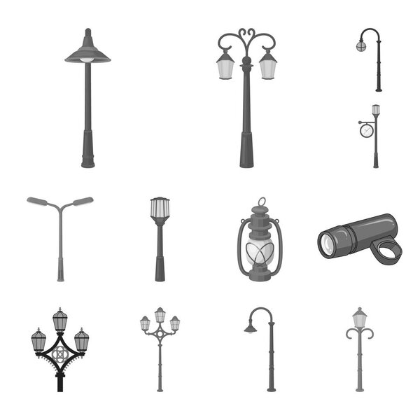 Isolated object of moon and holiday sign. Set of moon and ramadan vector icon for stock.