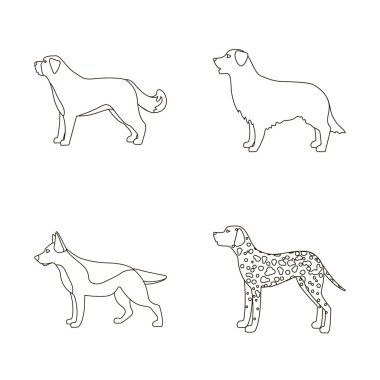 Sevimli vektör çizim ve köpek yavrusu logosu. Şirin ve hayvan hisse senedi vektör çizim topluluğu.