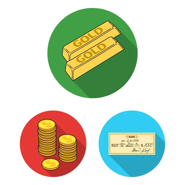 Diseño vectorial del icono de pago y préstamo. Conjunto de pago y vector financiero icono para stock . — Vector de stock