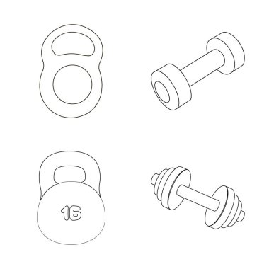 Ağırlık ve kaldırma logo vektör tasarımı. Ağırlık ve egzersiz hisse senedi simgesi için web topluluğu.