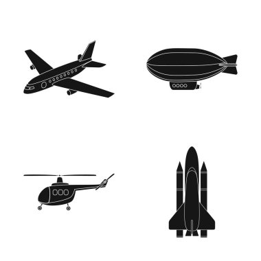 Taşıma ve nesne simge vektör tasarımı. Taşıma ve hisse senedi vektör çizim kayma koleksiyonu.